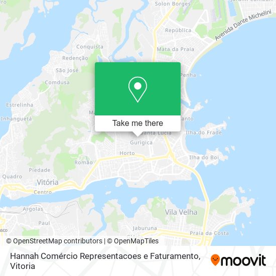 Hannah Comércio Representacoes e Faturamento map