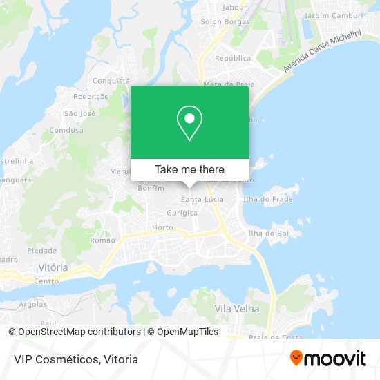 VIP Cosméticos map