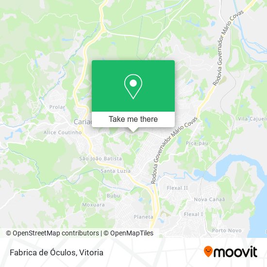 Fabrica de Óculos map