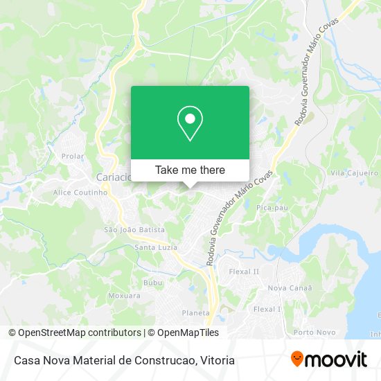 Casa Nova Material de Construcao map