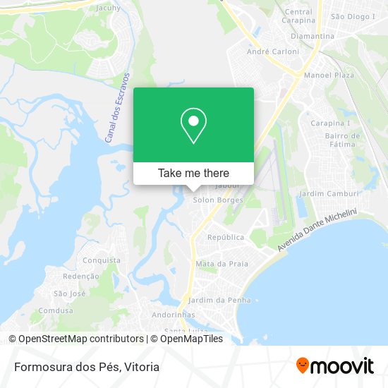 Formosura dos Pés map