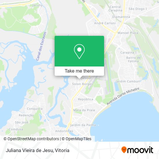 Juliana Vieira de Jesu map