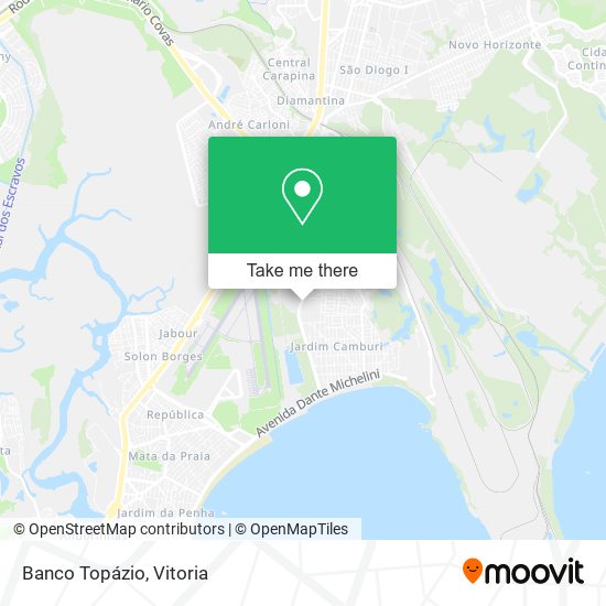 Banco Topázio map