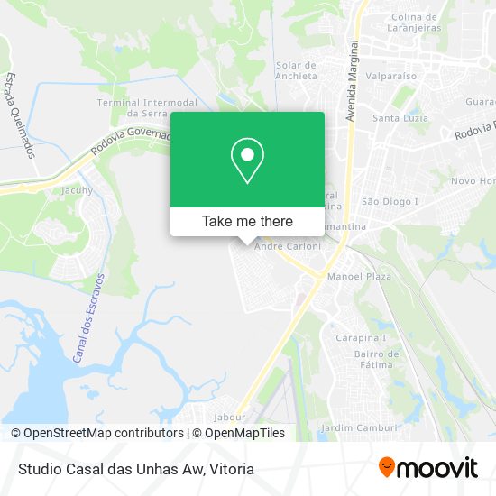 Studio Casal das Unhas Aw map