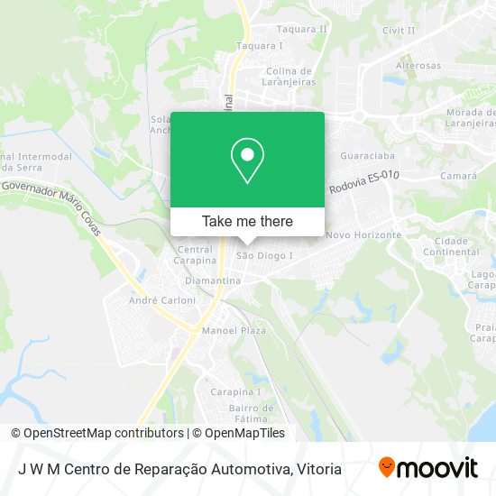 J W M Centro de Reparação Automotiva map