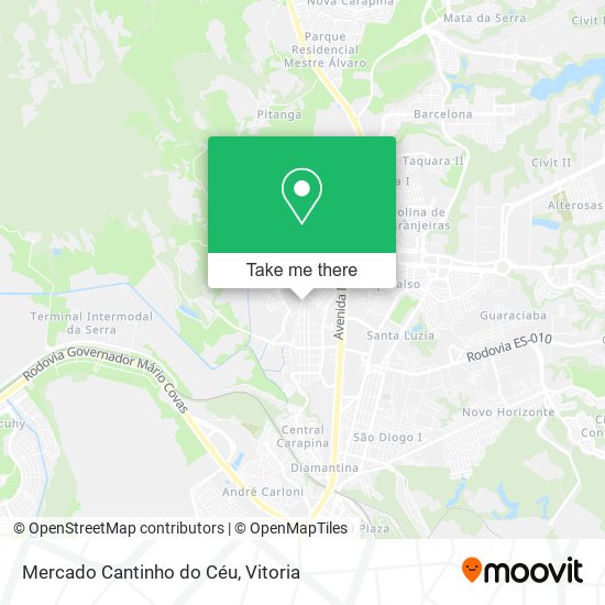 Mercado Cantinho do Céu map
