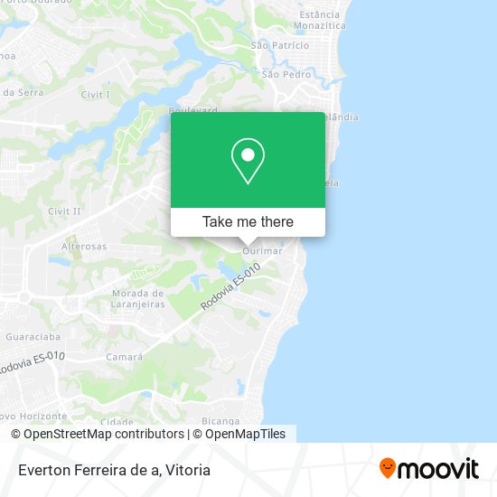 Everton Ferreira de a map