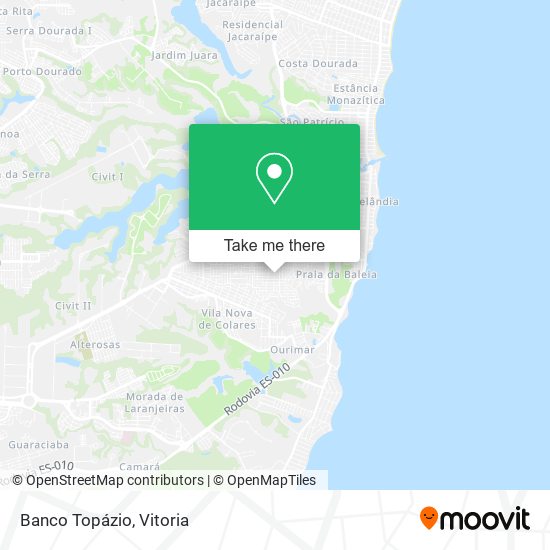 Banco Topázio map