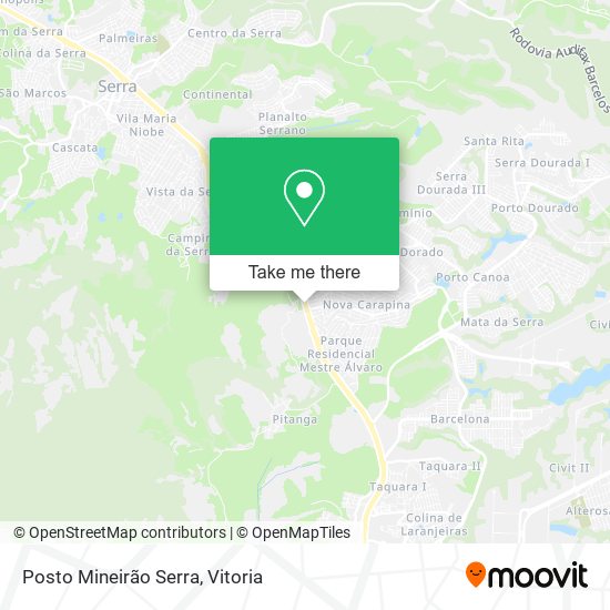 Posto Mineirão Serra map