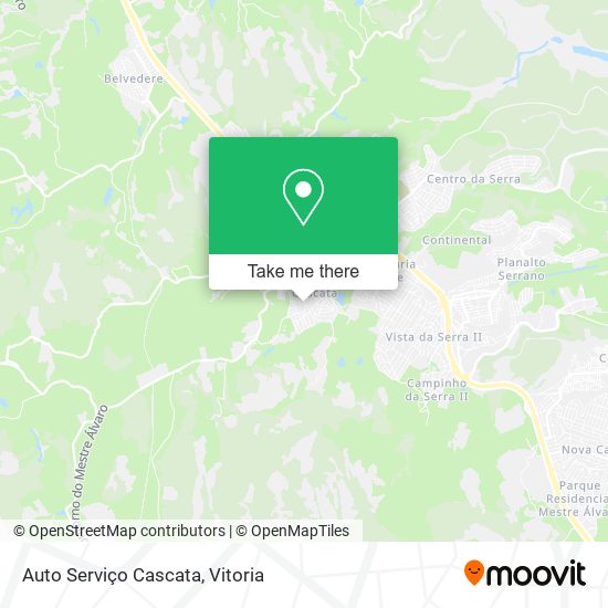 Auto Serviço Cascata map