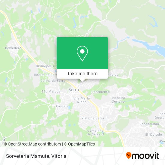 Sorveteria Mamute map
