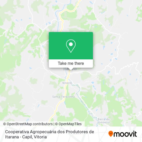 Cooperativa Agropecuária dos Produtores de Itarana - Capil map