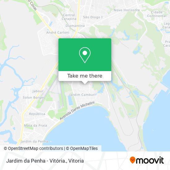Jardim da Penha - Vitória. map