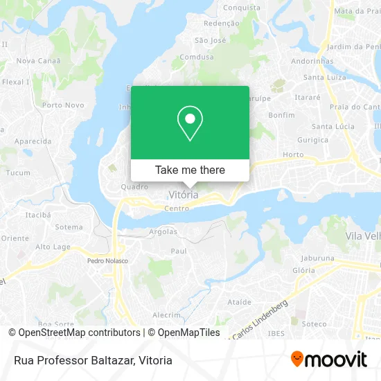 Rua Professor Baltazar map