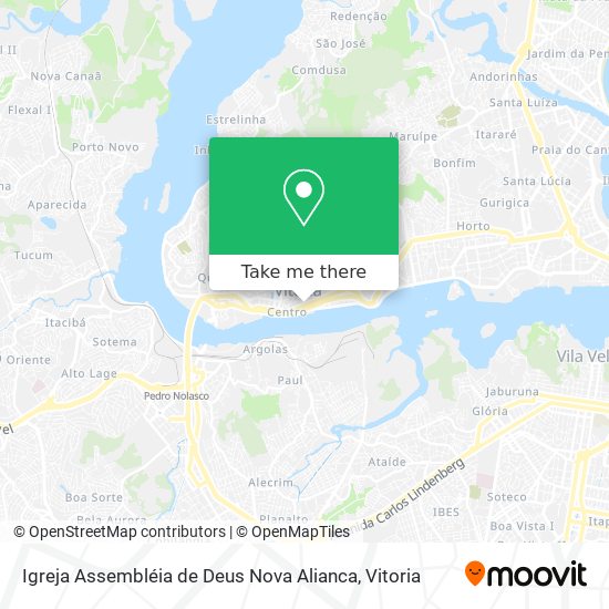 Mapa Igreja Assembléia de Deus Nova Alianca