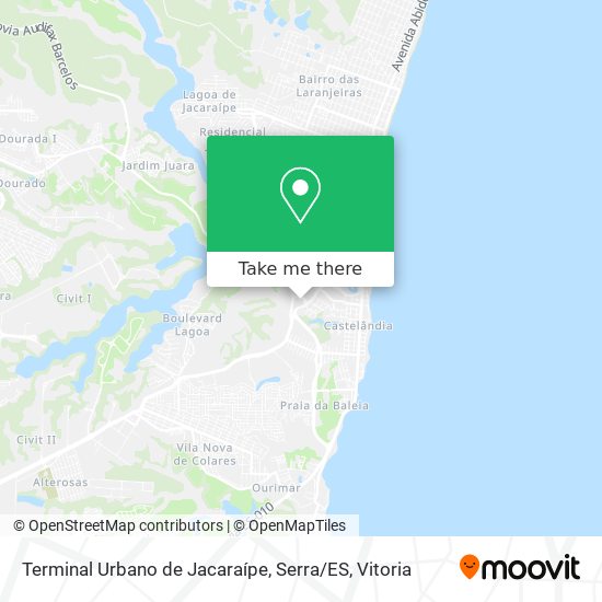 Terminal Urbano de Jacaraípe, Serra / ES map