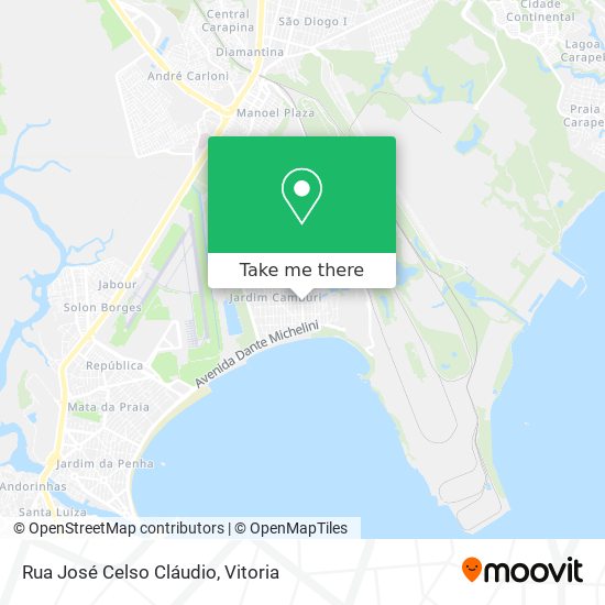 Rua José Celso Cláudio map