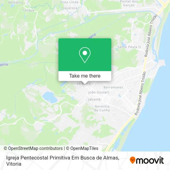 Igreja Pentecostal Primitiva Em Busca de Almas map