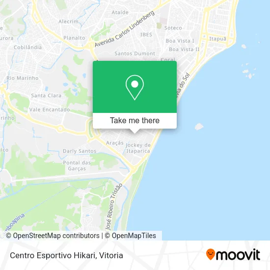 Centro Esportivo Hikari map