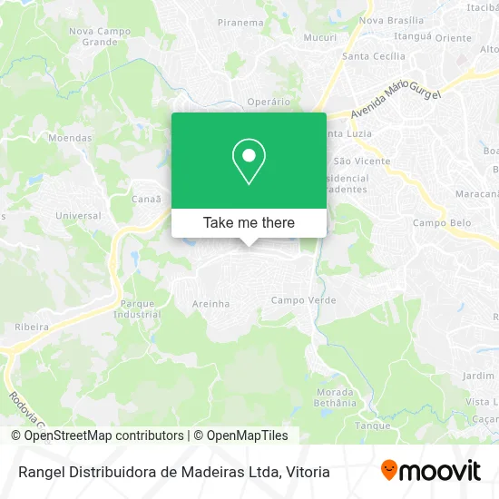 Rangel Distribuidora de Madeiras Ltda map