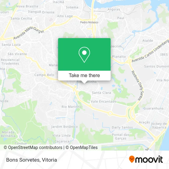 Bons Sorvetes map