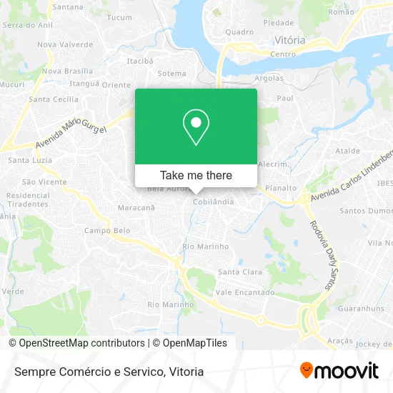 Sempre Comércio e Servico map