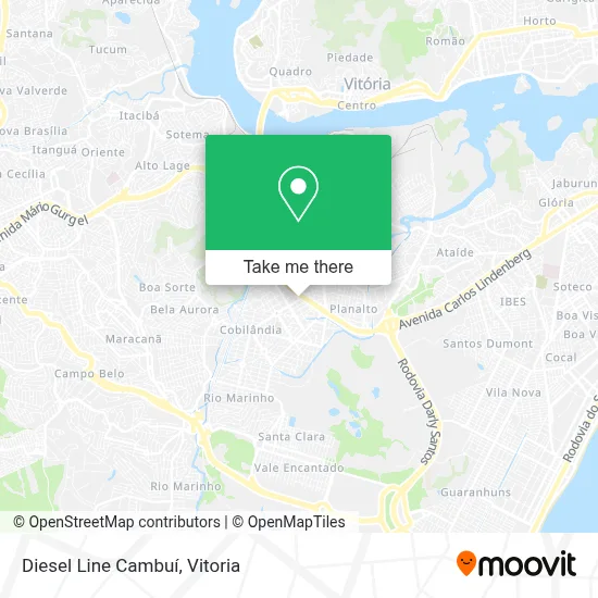 Diesel Line Cambuí map