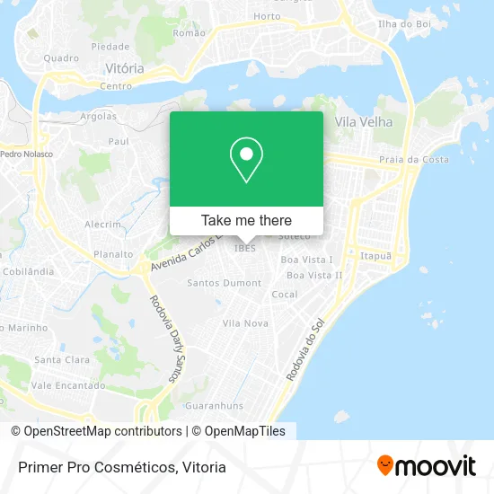 Primer Pro Cosméticos map