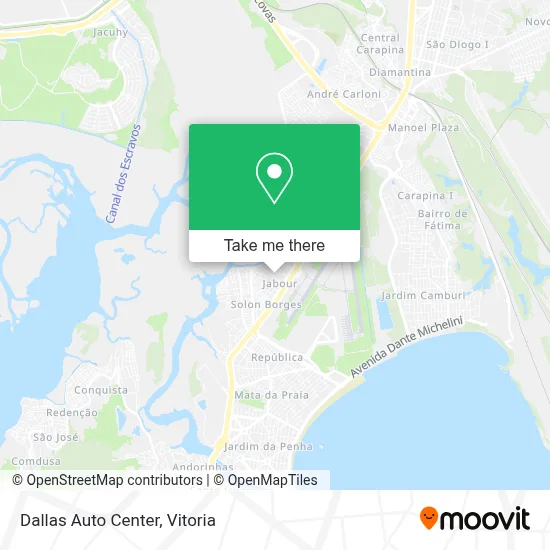 Dallas Auto Center map