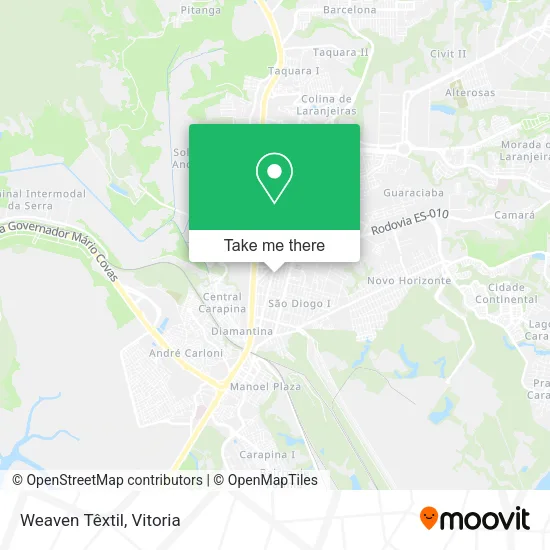 Weaven Têxtil map