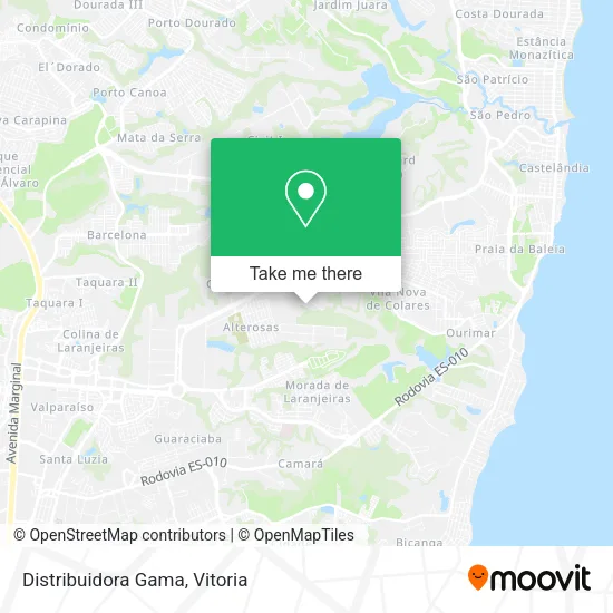 Distribuidora Gama map