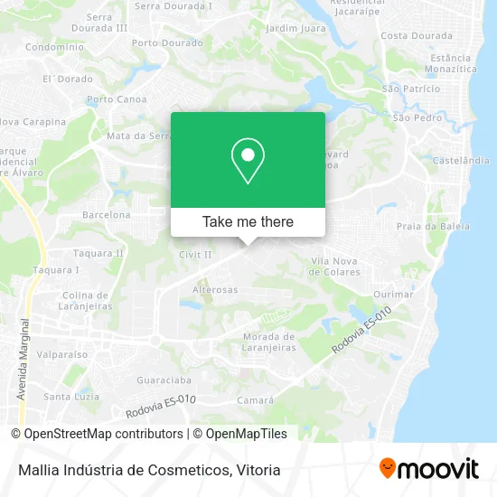 Mallia Indústria de Cosmeticos map