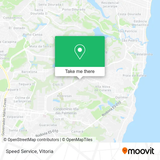 Speed Service map