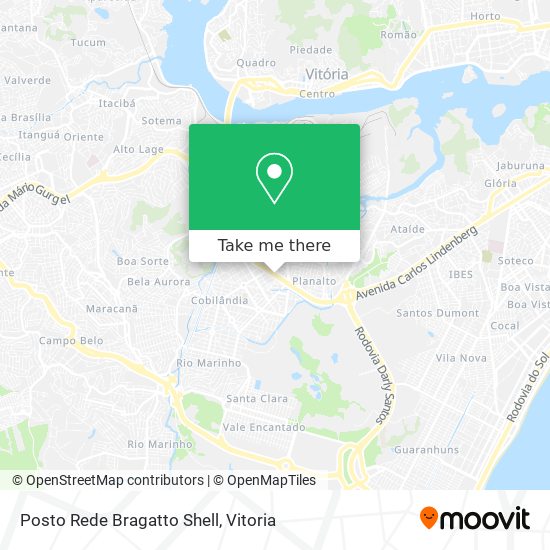 Posto  Rede Bragatto Shell map