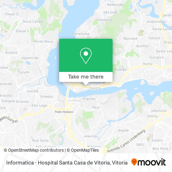 Informatica - Hospital Santa Casa de Vitoria map