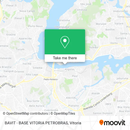 BAVIT - BASE VITORIA PETROBRAS map