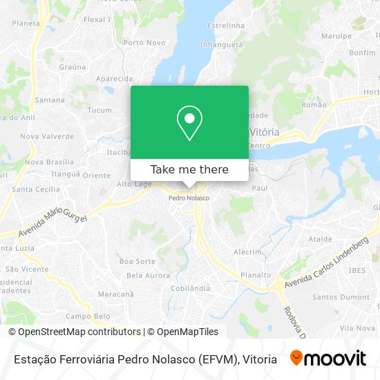 Estação Ferroviária Pedro Nolasco (EFVM) map