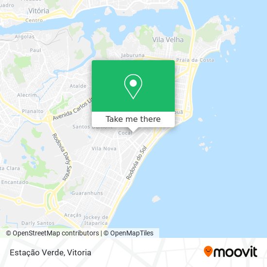 Estação Verde map