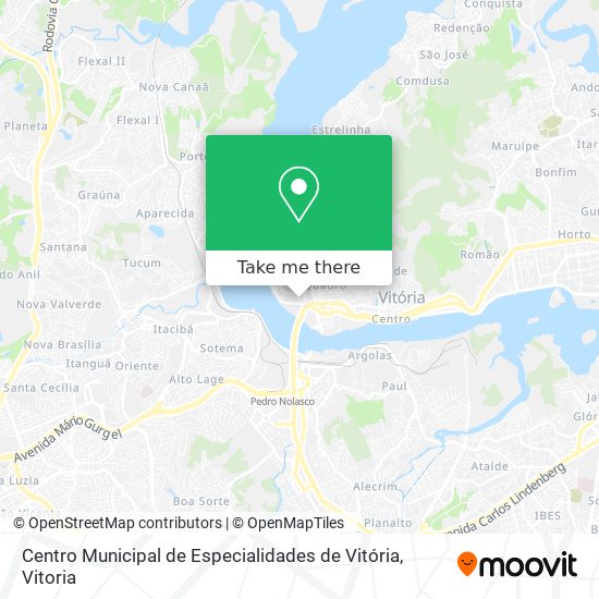 Centro Municipal de Especialidades de Vitória map