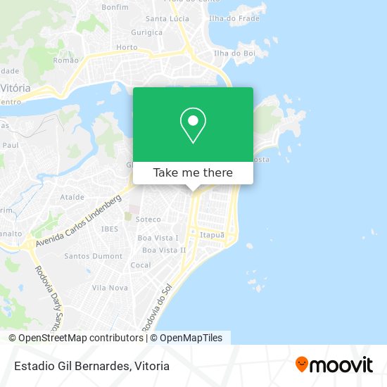 Estadio Gil Bernardes map
