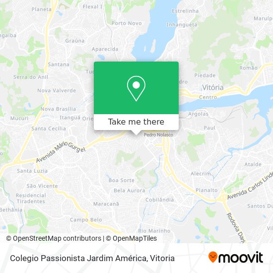 Colegio Passionista Jardim América map