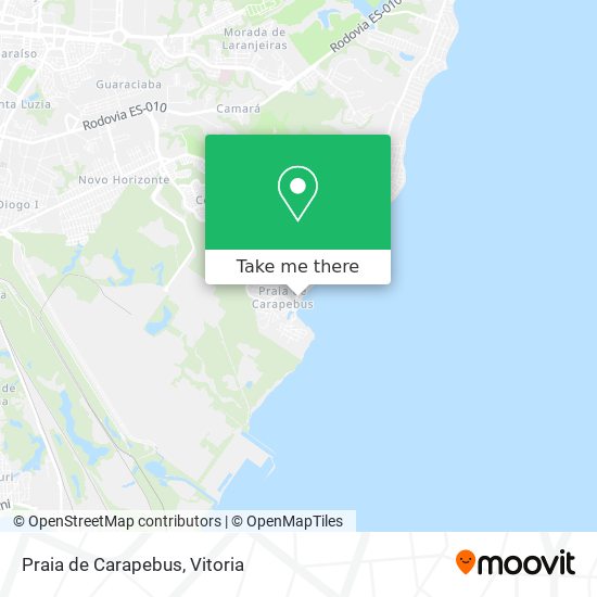 Praia de Carapebus map