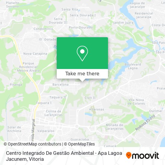 Centro Integrado De Gestão Ambiental - Apa Lagoa Jacunem map