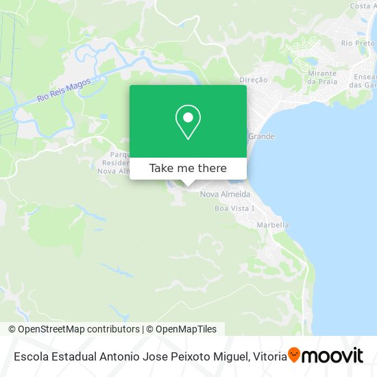 Escola Estadual Antonio Jose Peixoto Miguel map