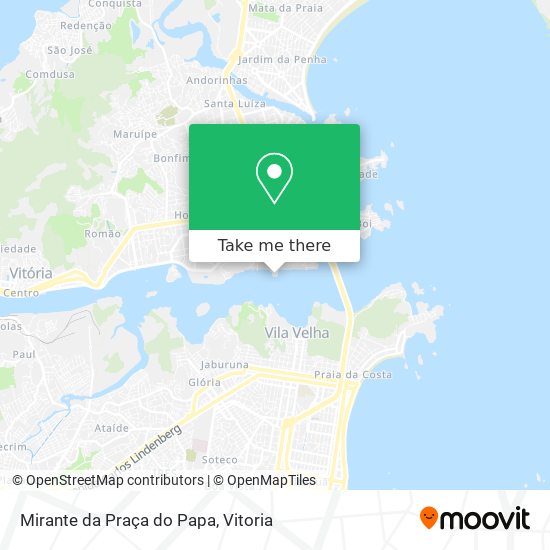 Mirante da Praça do Papa map
