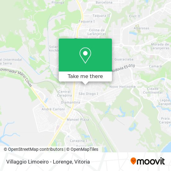 Villaggio Limoeiro - Lorenge map