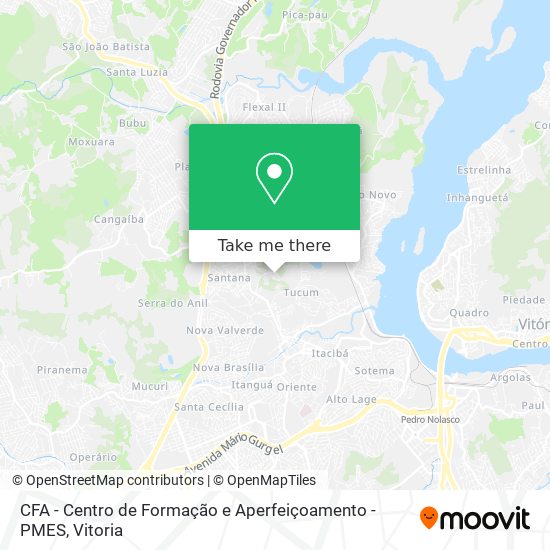 CFA - Centro de Formação e Aperfeiçoamento - PMES map
