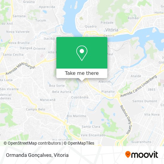 Ormanda Gonçalves map