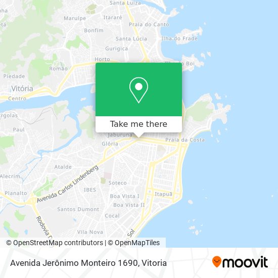 Mapa Avenida Jerônimo Monteiro 1690
