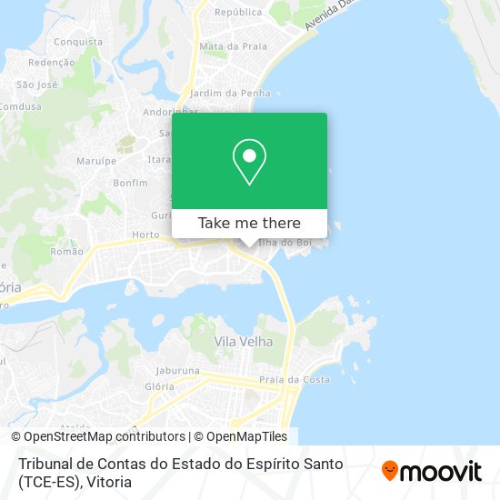 Tribunal de Contas do Estado do Espírito Santo (TCE-ES) map